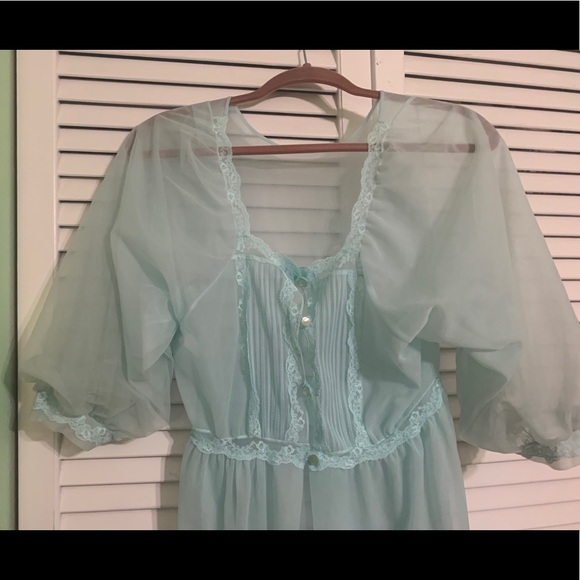 VINTAGE sheer coquette lingerie nightie - Picture 2 of 9